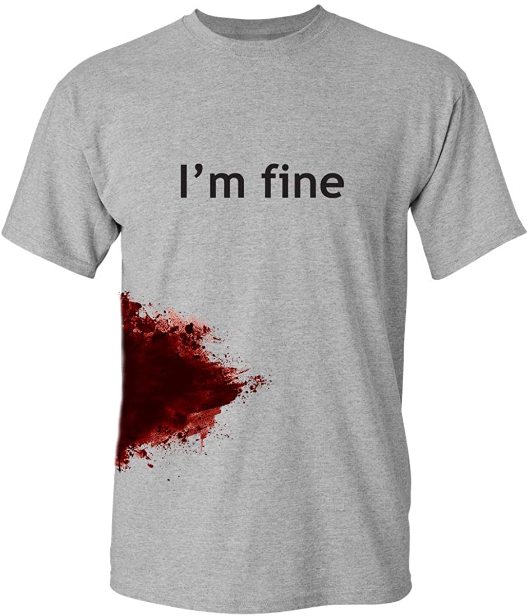 bouwen gesprek B olie I'm Fine T-shirt (limited availability) | Crystal Lake Publishing