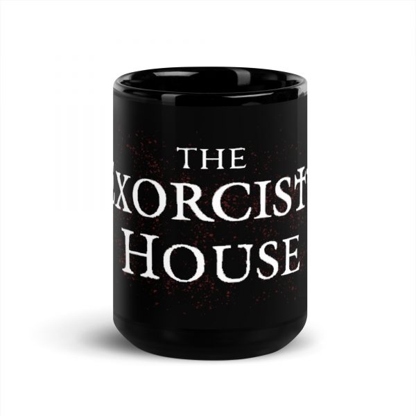The Exorcist's House Black Glossy Mug - Image 6