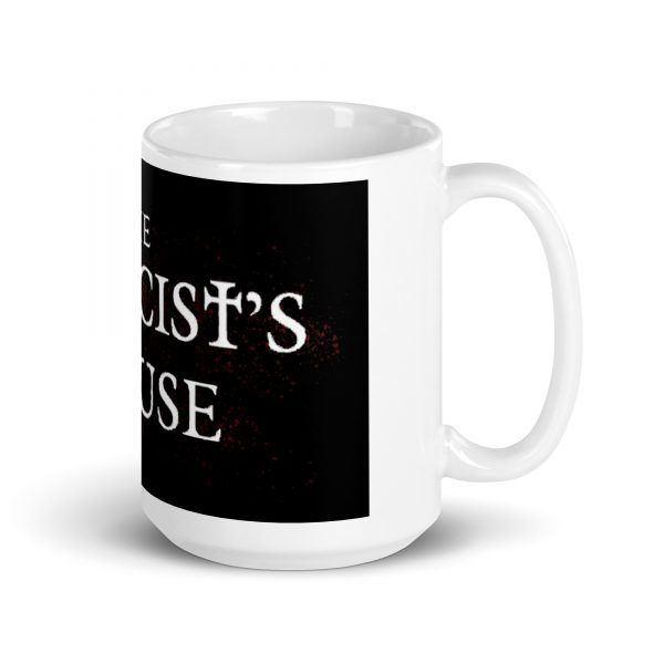 The Exorcist's House White glossy mug