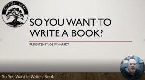 So you want to write a book?