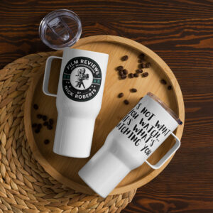 What's watching you Travel mug with a handle