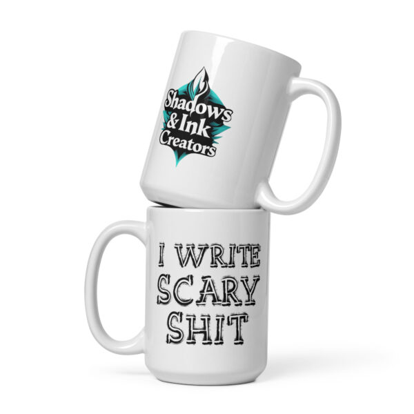 I Write Scary Shit - White Mug - Image 2