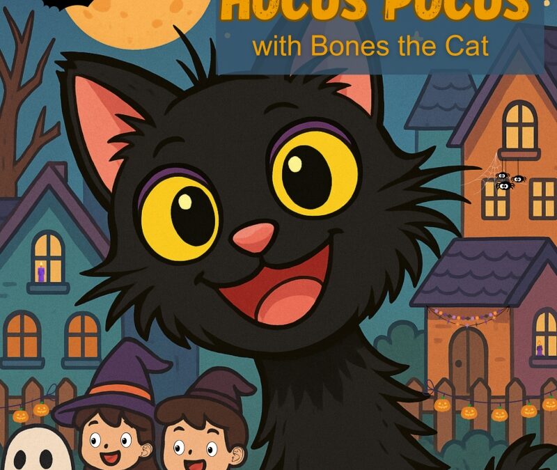Available now! Halloween Hocus Pocus with Bones the Cat